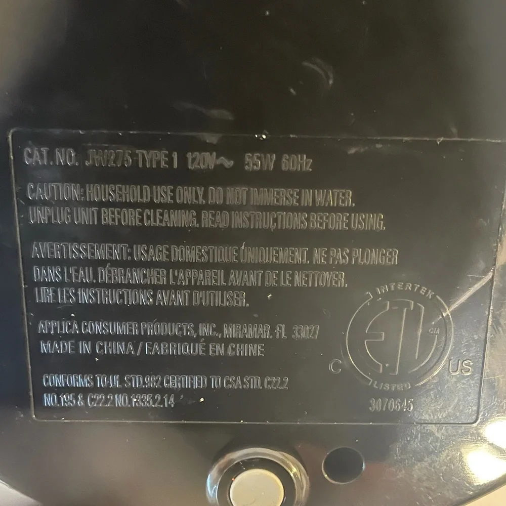 Black & Decker‎ Lids Off Deluxe Jar Opener Model JW275